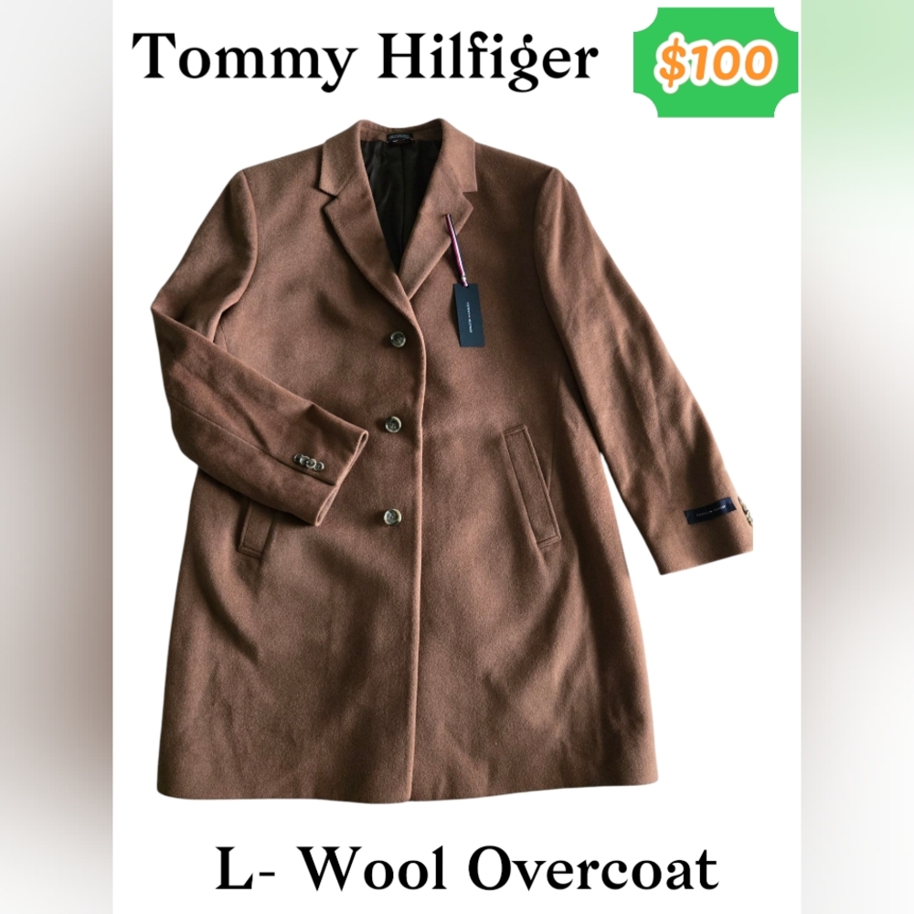 Unused/Unisex Tommy Hilfiger Large Brown Coat
